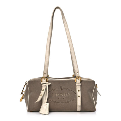 Prada Jacquard Logo Tote Corda Talco 1 of 14