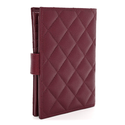 Chanel Caviar Quilted Passport Holder Dark Burgundy 3 of 8
