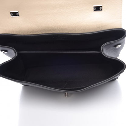 Louis Vuitton Soft Calfskin Lockme II Top Handle Vanille Black 6 of 8