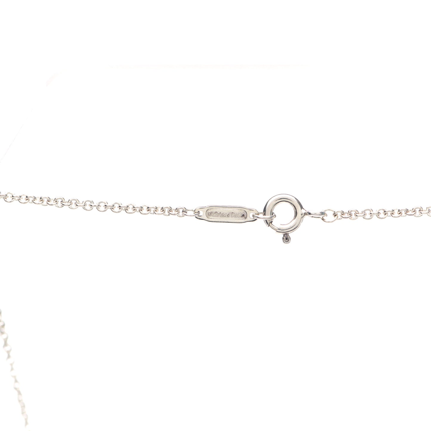Sterling Silver Mother of Pearl Return to Tiffany Pendant Necklace