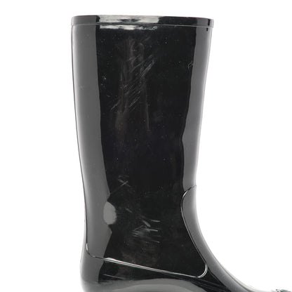Chanel Rubber Camellia Rain Boots 37 Black 19 of 19