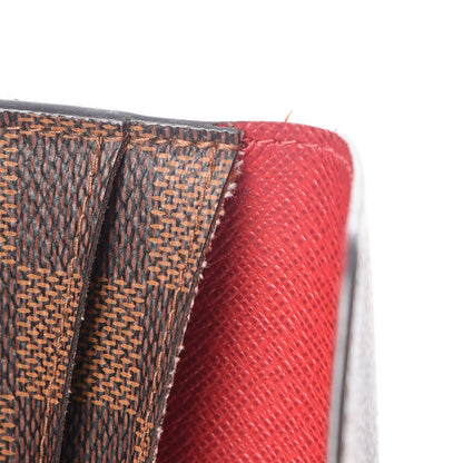 Louis Vuitton Damier Ebene Josephine Wallet Red 14 of 17