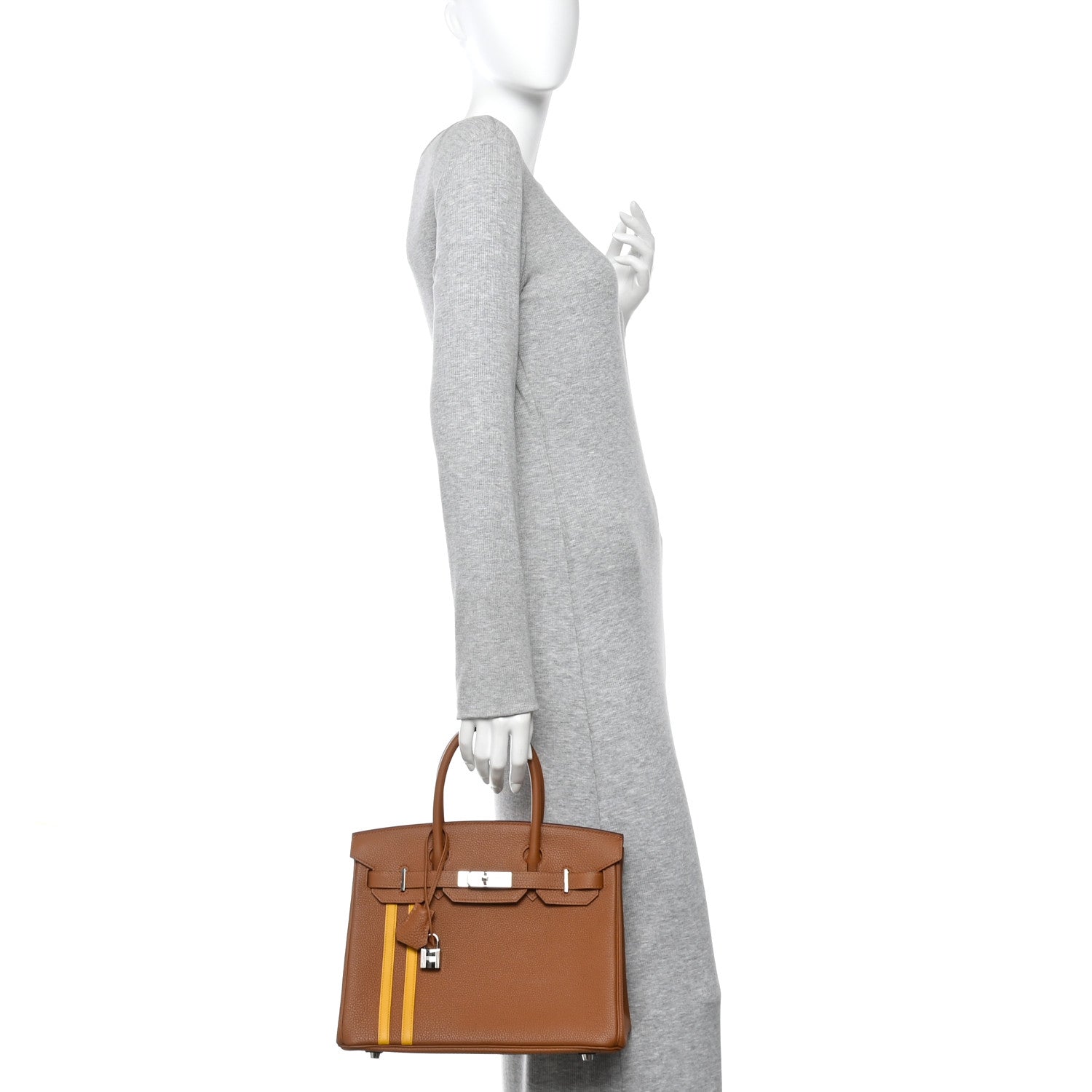 Hermes Togo Swift Officier Birkin 30 Gold Ambre 2 of 11