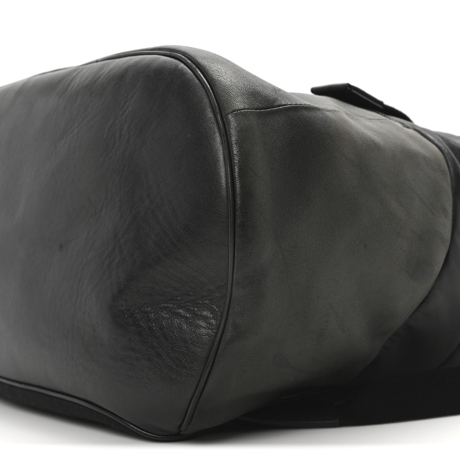 Saint Laurent Calfskin Logo Debossed Backpack Black 9 of 9