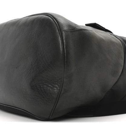 Saint Laurent Calfskin Logo Debossed Backpack Black 9 of 9