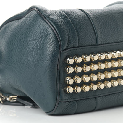 Alexander Wang Pebbled Lambskin Rockie Green Pale Gold Hardware 7 of 9