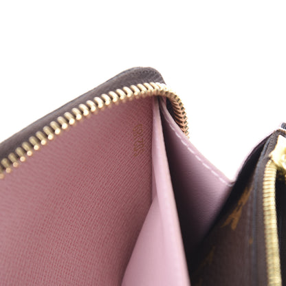 Louis Vuitton Monogram Clemence Wallet Rose Ballerine 6 of 7