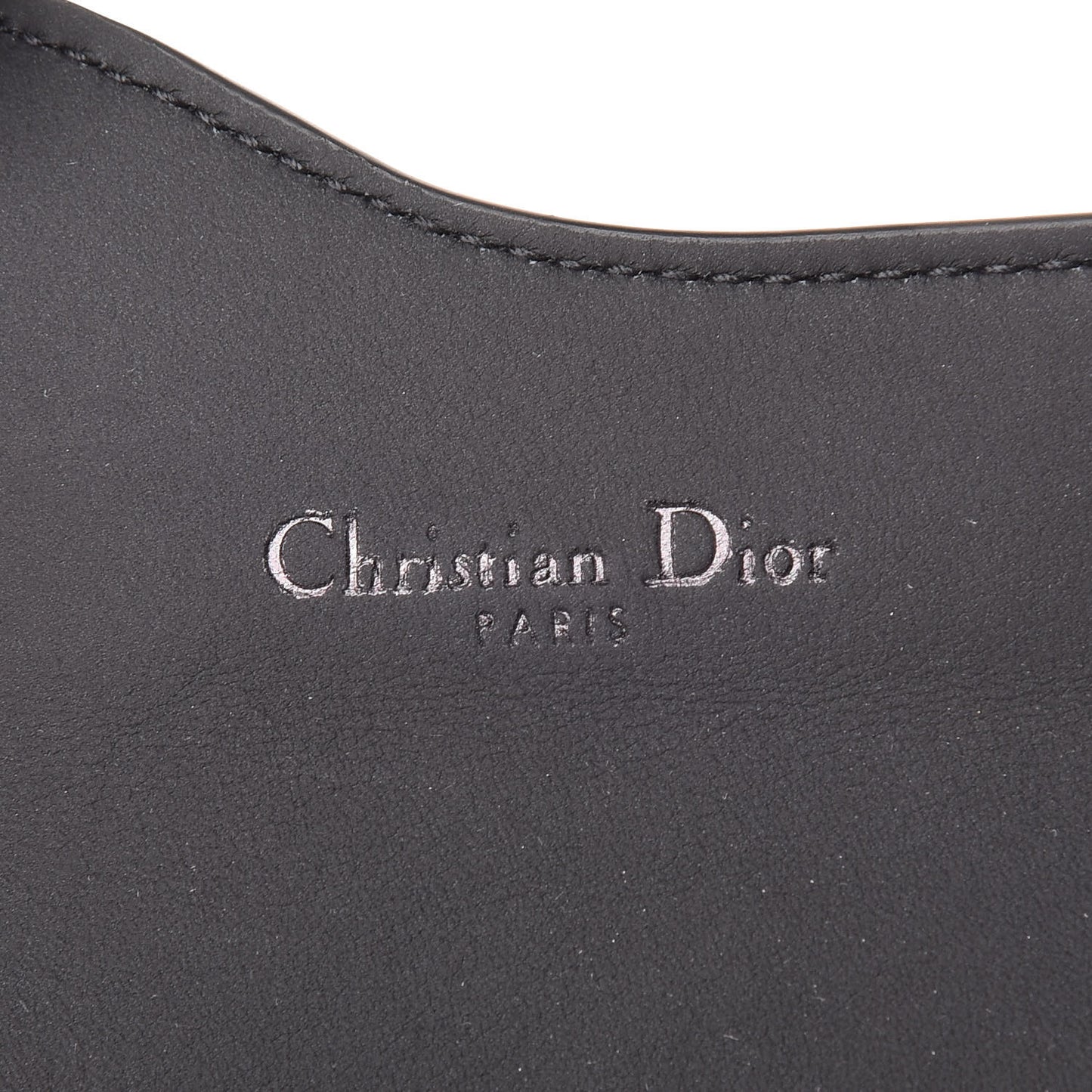 Ultra Matte Calfskin Saddle Card Holder Black