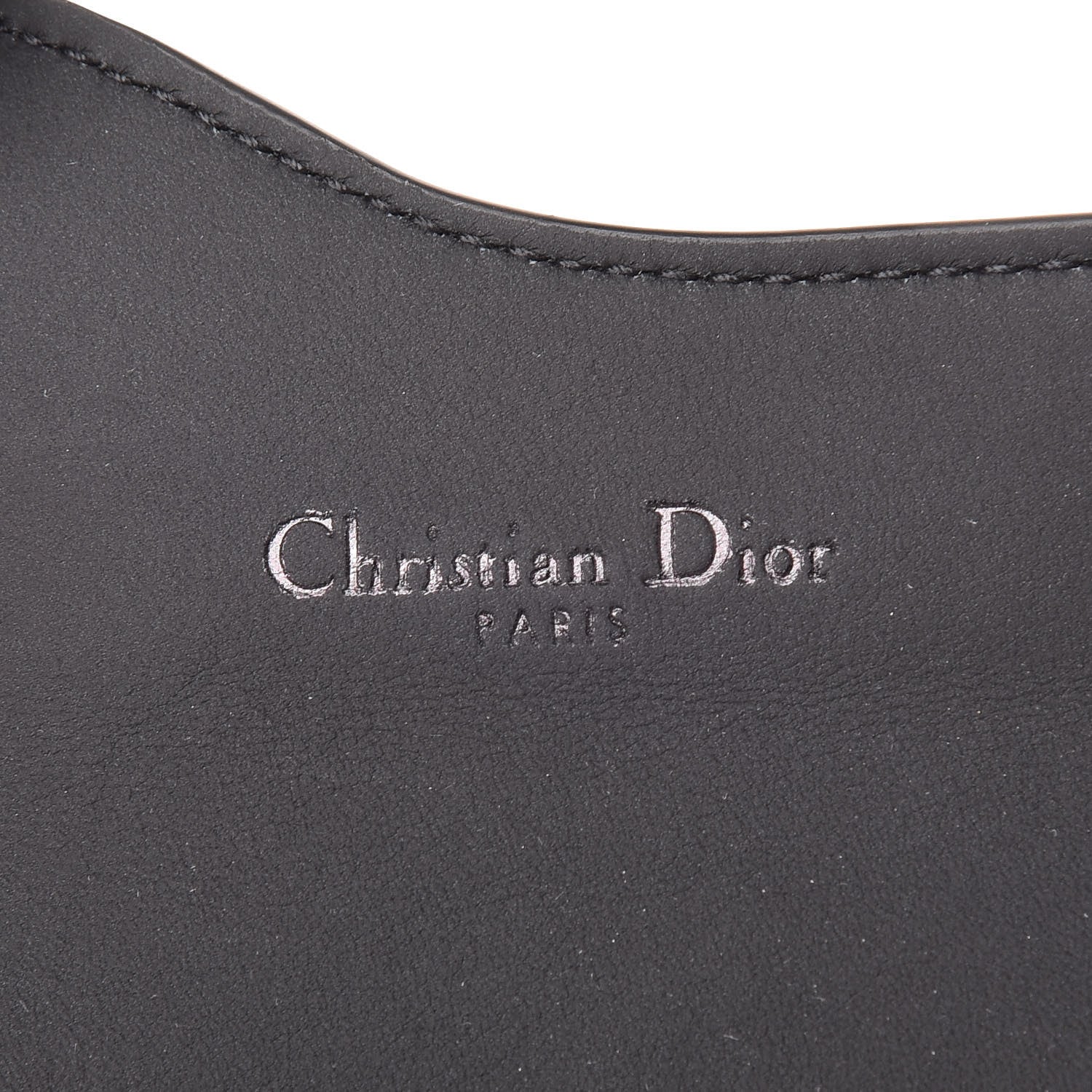 Christian Dior Ultra Matte Calfskin Saddle Card Holder Black 6 of 9