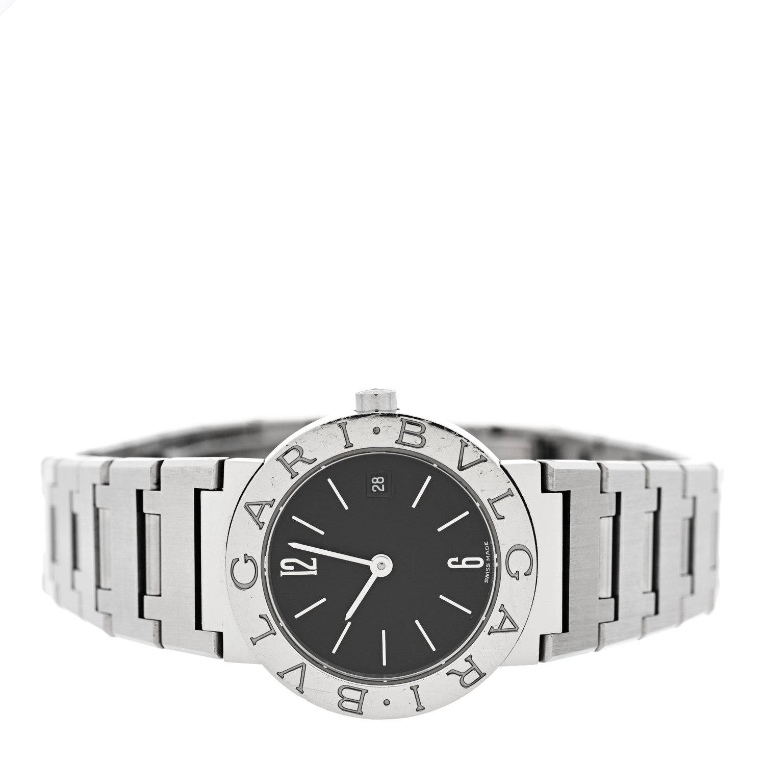 Bulgari Stainless Steel 26mm Quartz Watch Black 2 of 4