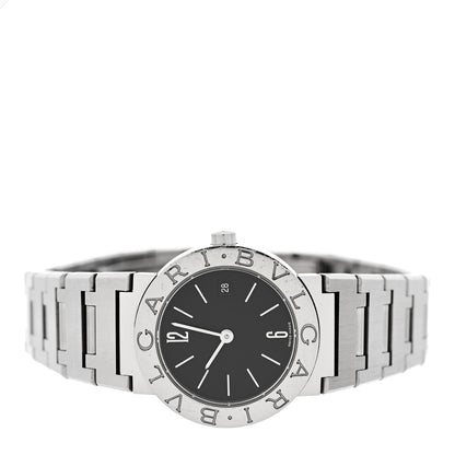 Bulgari Stainless Steel 26mm Quartz Watch Black 2 of 4