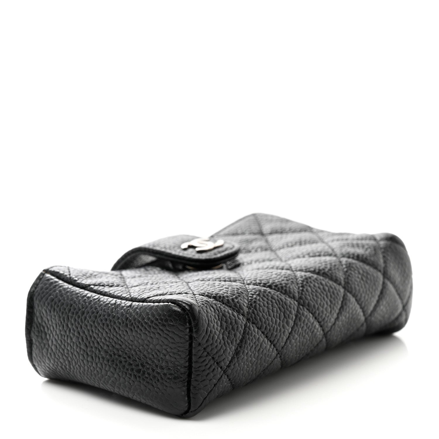 Chanel Caviar Quilted Mini Phone Holder Clutch Black 4 of 7