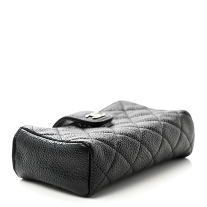 Chanel Caviar Quilted Mini Phone Holder Clutch Black 4 of 7
