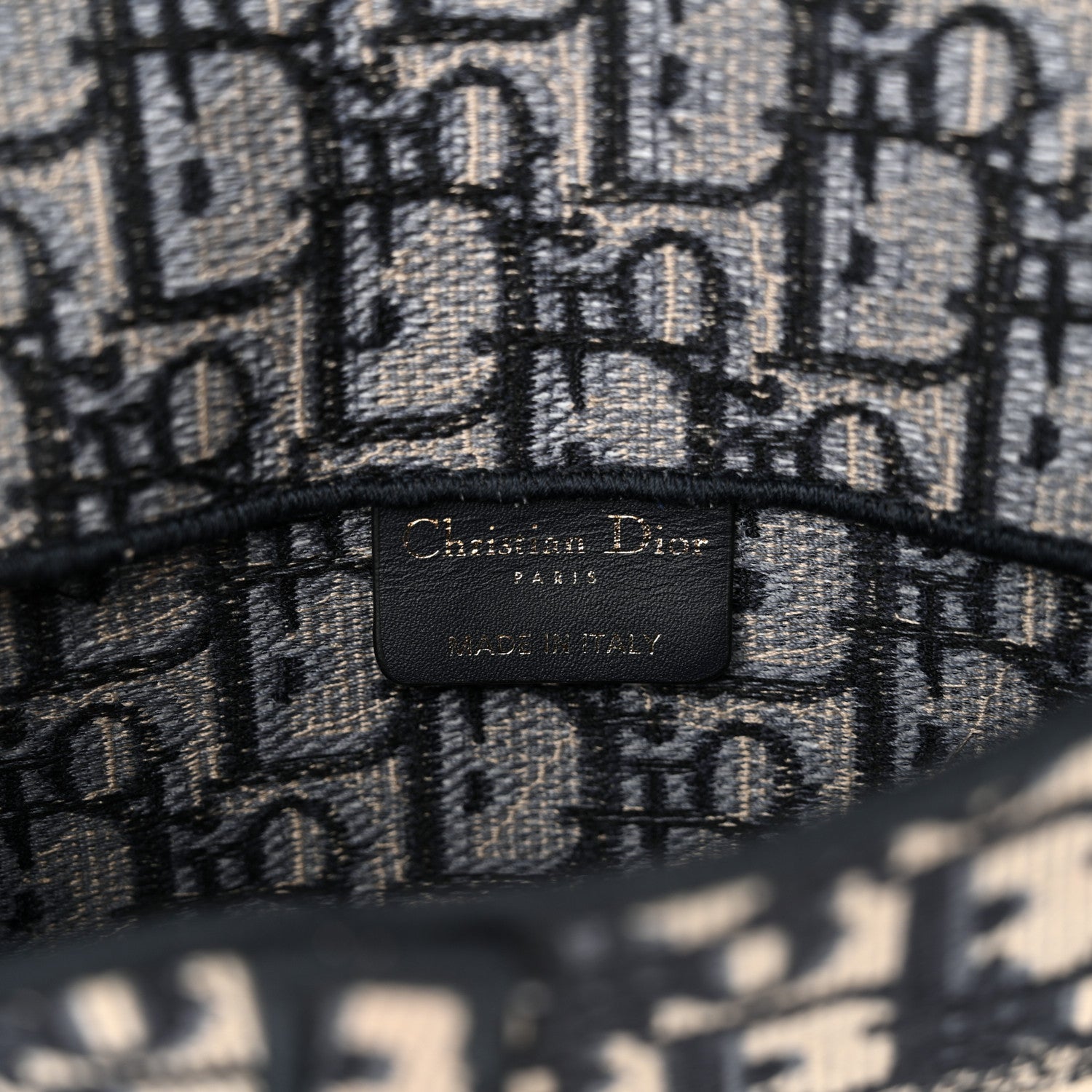 Christian Dior Oblique Slim Saddle Pouch Blue 6 of 12