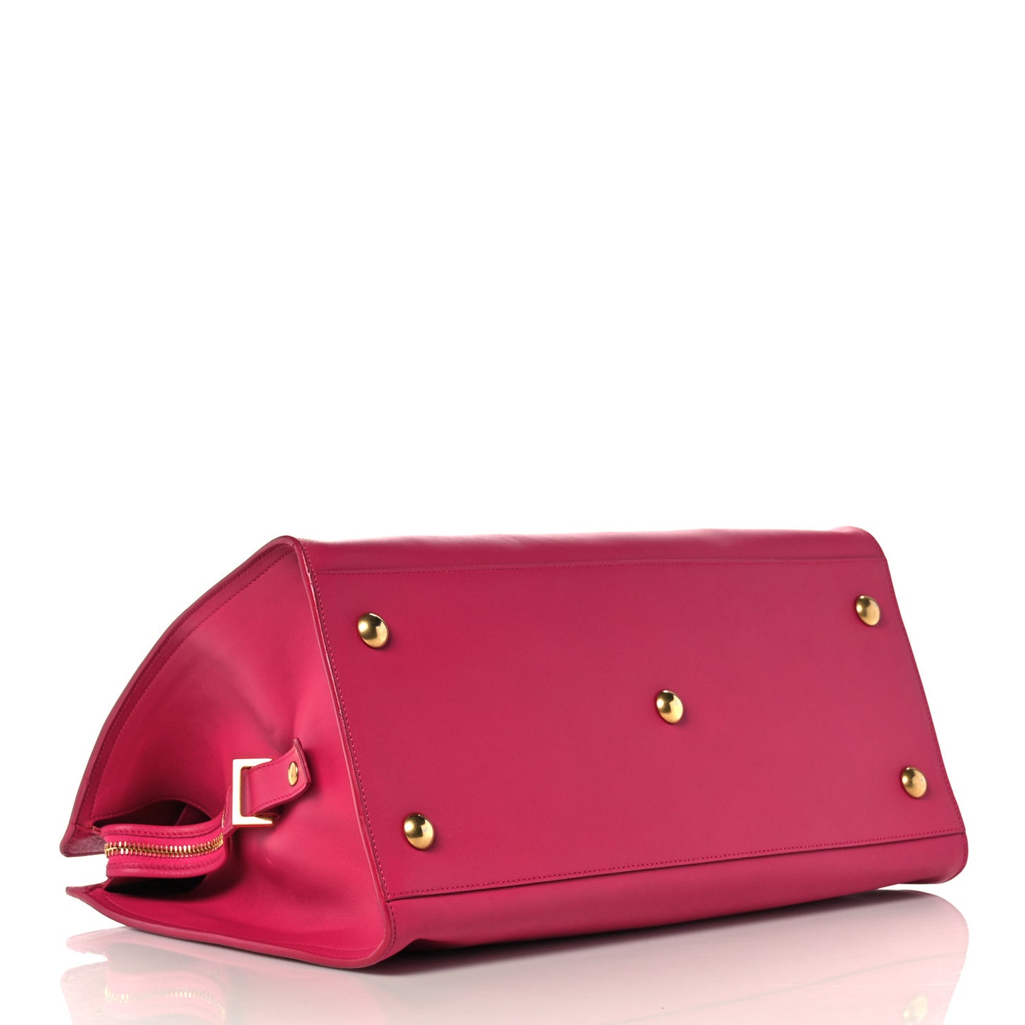 Calfskin Medium Classic Y Cabas Fuchsia