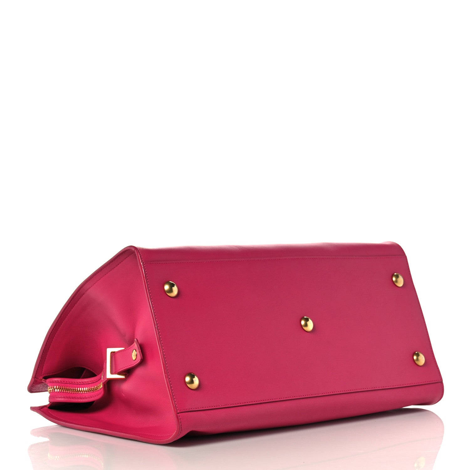 Saint Laurent Calfskin Medium Classic Y Cabas Fuchsia 4 of 12