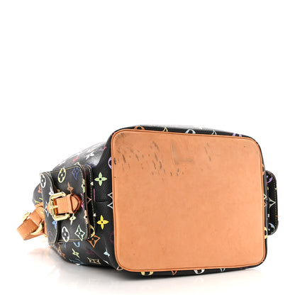 Louis Vuitton Monogram Multicolor Petit Noe Black 4 of 12