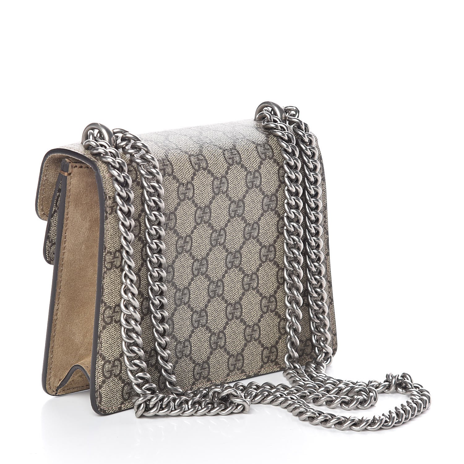 Gucci GG Supreme Monogram Mini Dionysus Shoulder Bag Taupe 3 of 10