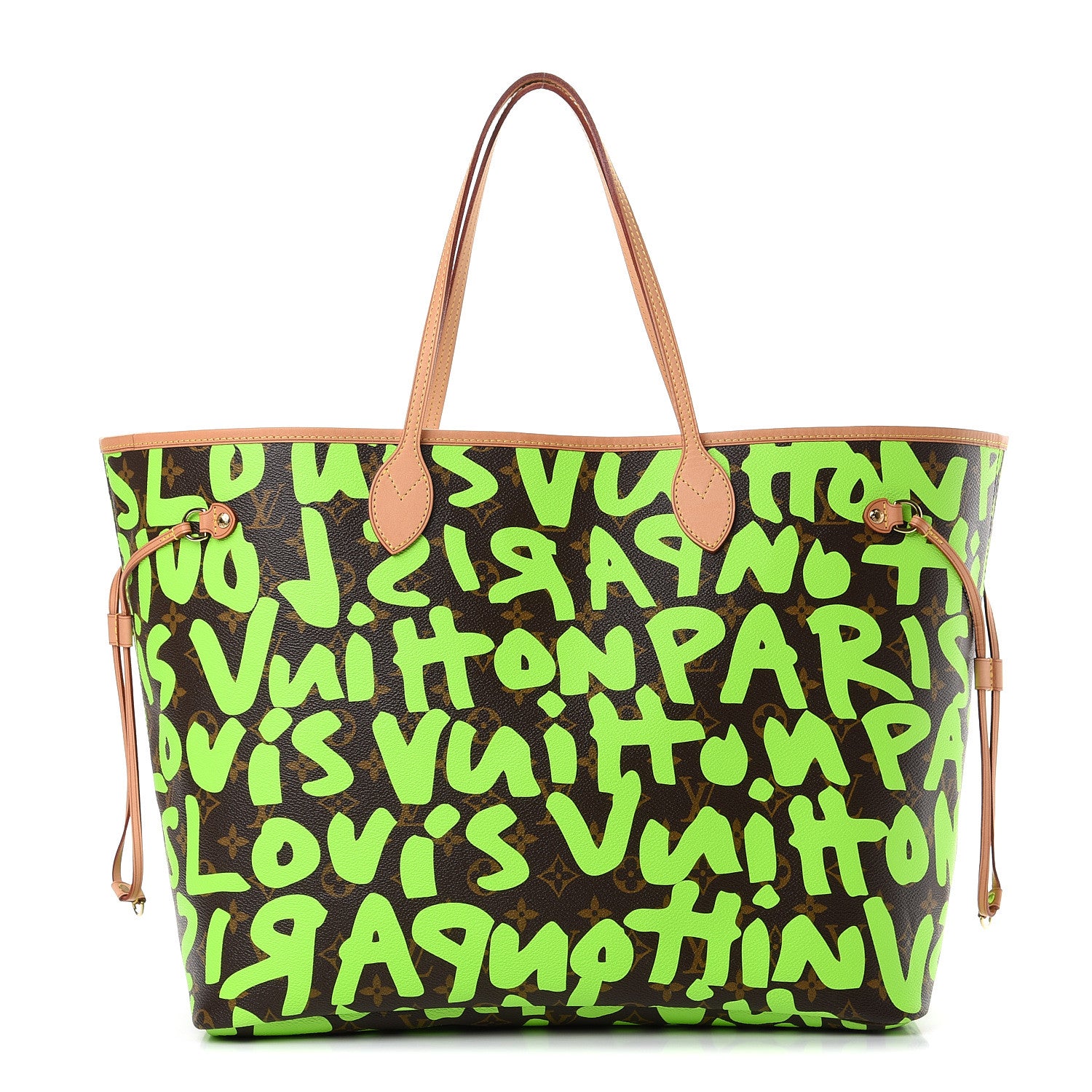 Louis Vuitton Monogram Graffiti Neverfull GM Green 1 of 10