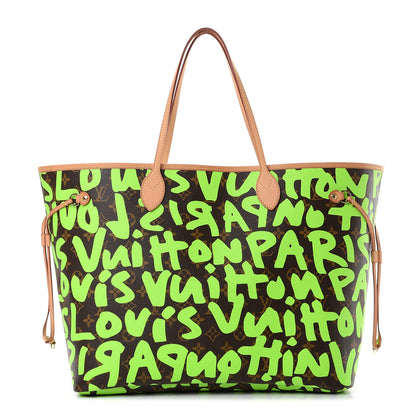 Louis Vuitton Monogram Graffiti Neverfull GM Green 1 of 10