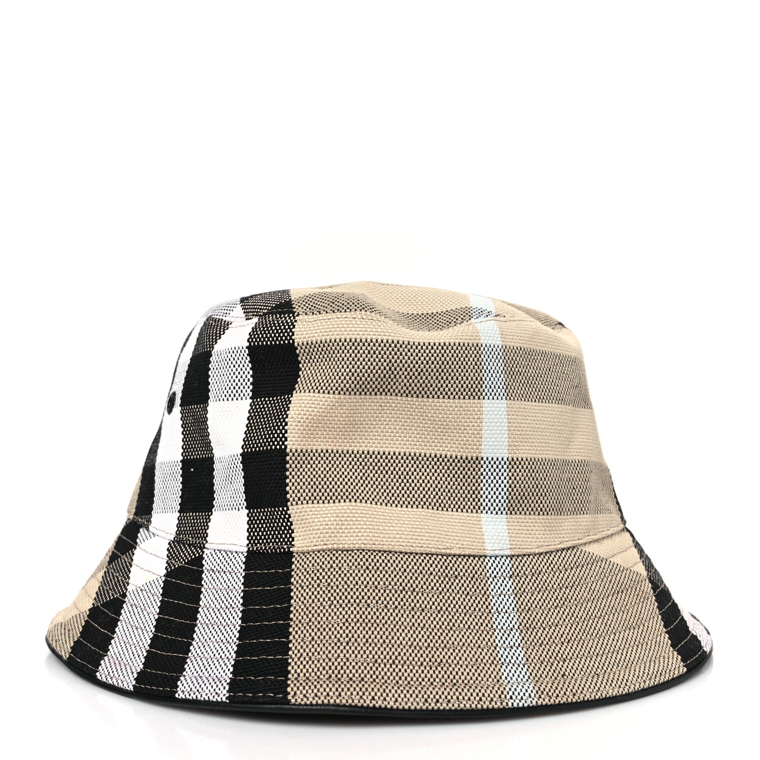 Burberry Cotton Canvas Giant Check Bucket Hat L Dusty Sand 4 of 7