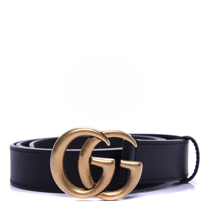 Gucci Calfskin Double G 30mm Belt 100 40 Black 1 of 4