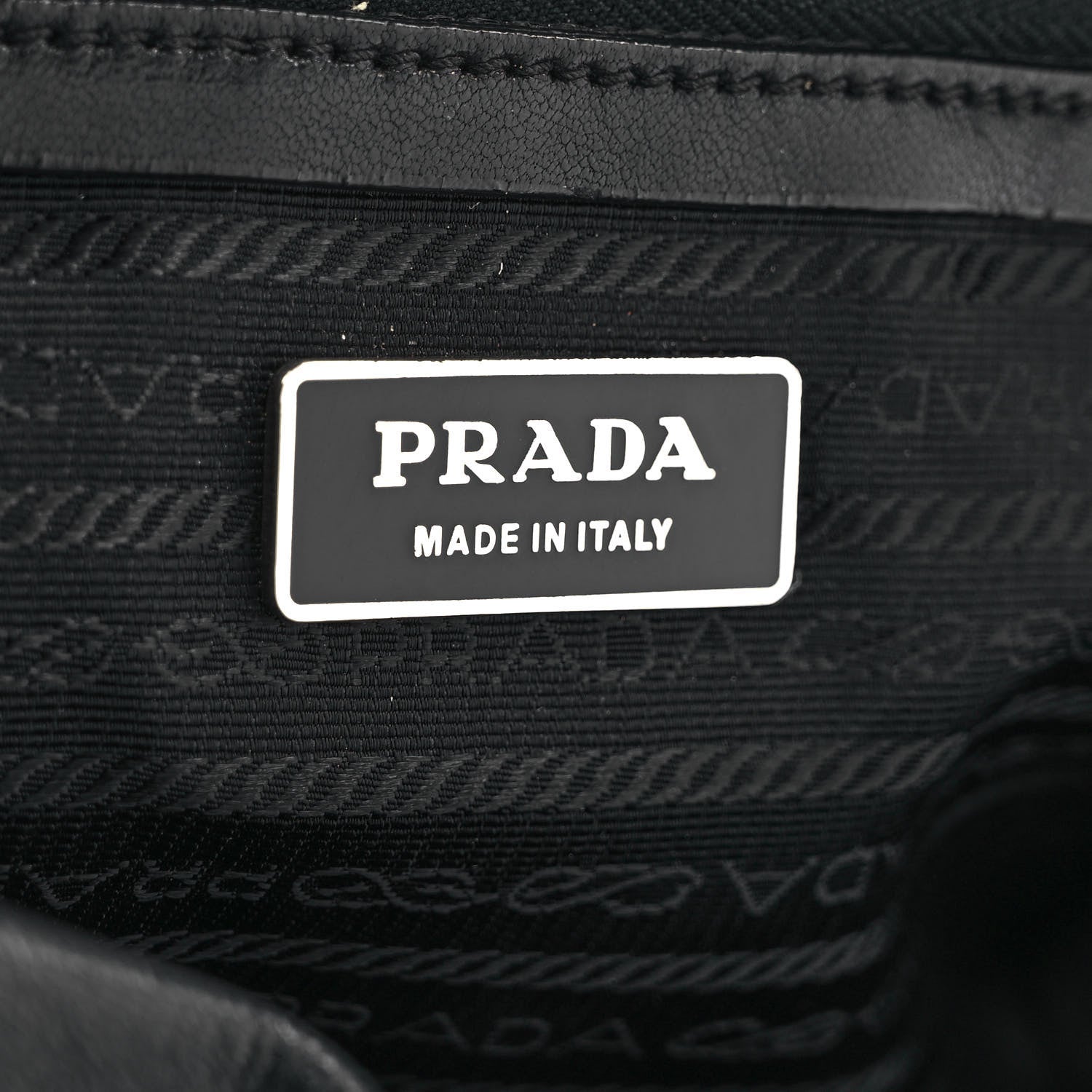 Prada Tessuto Nylon Nappa Foldover Pushlock Satchel Black 6 of 12