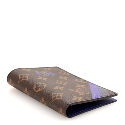 Louis Vuitton Monogram My LV Heritage Passport Cover Violet Bleu Marine 4 of 9