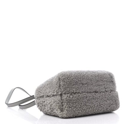 Fendi Sheepskin Vitello King Plexiglass Logo Embroidered Mini By The Way Top Handle Boston Ghiaccio 4 of 9
