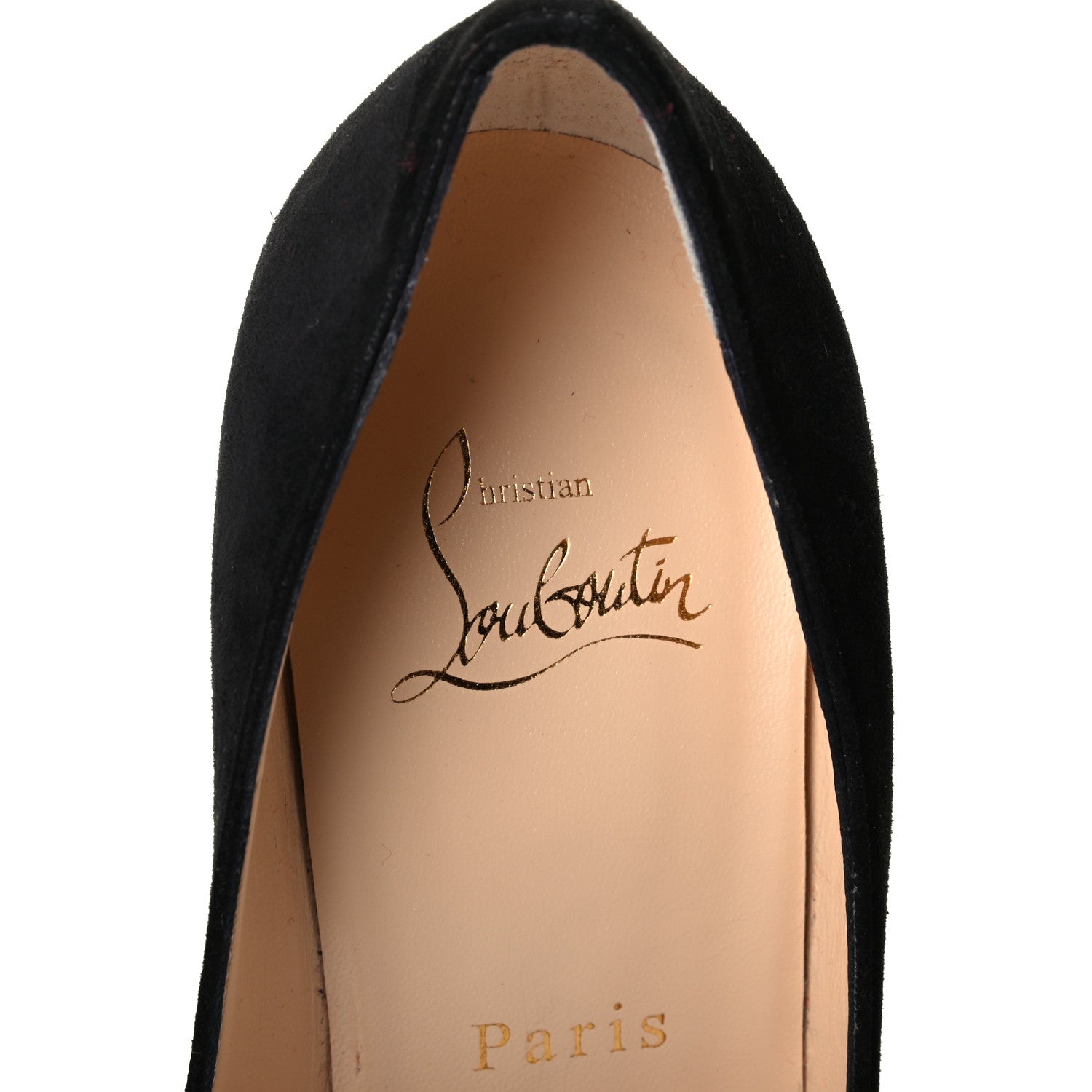 Christian Louboutin Veau Velours Alminette 100 Pumps 37 Black 5 of 6