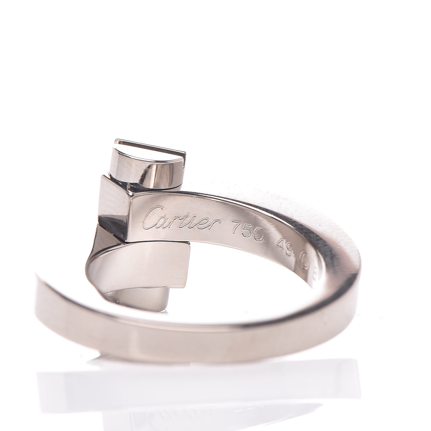 18K White Gold Menotte Ring 49 4.75