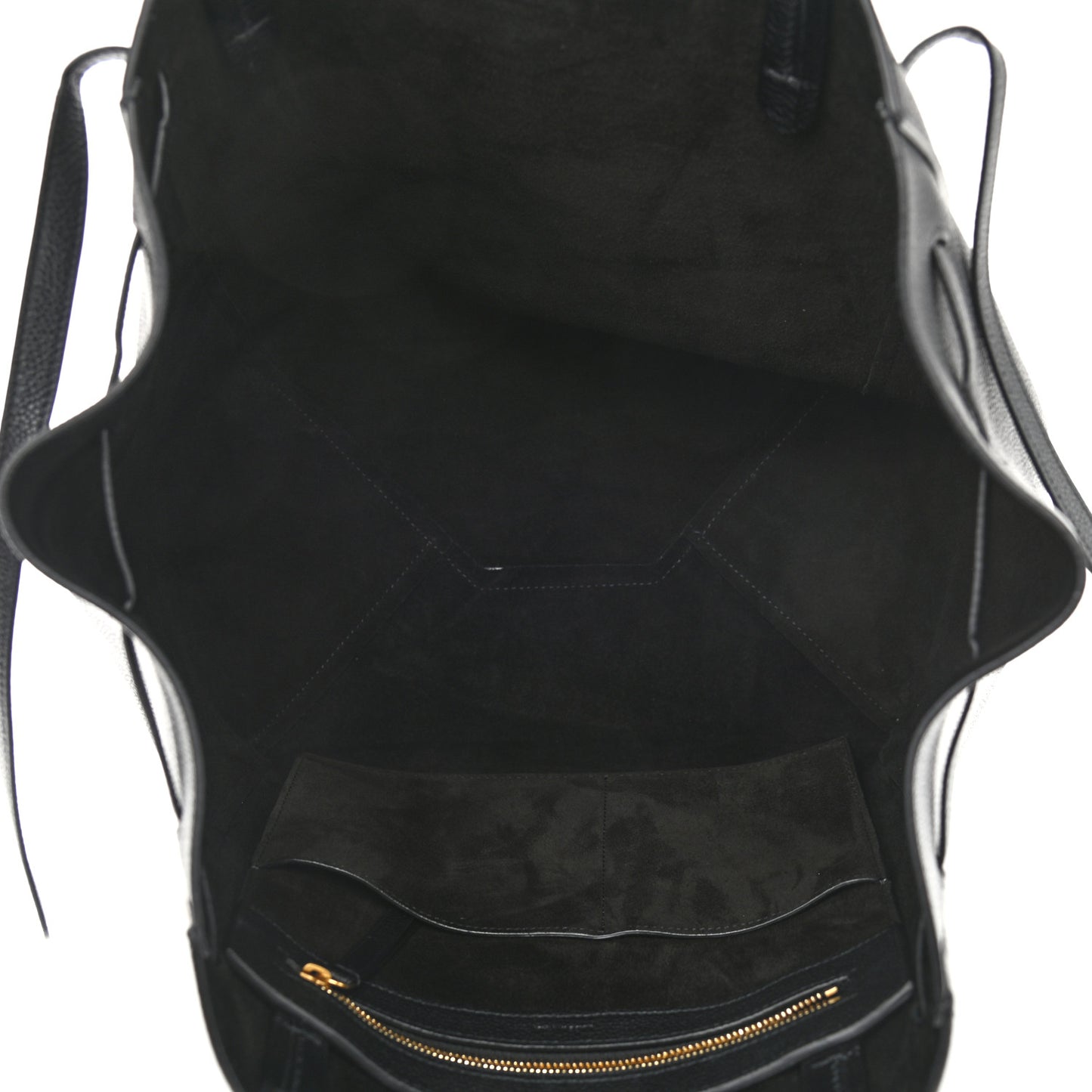 Soft Grained Calfskin Medium Belt Cabas Phantom Black