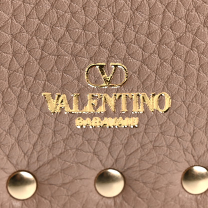 Valentino Garavani Vitello Medium Rockstud Envelope Flat Wristlet Pouch Poudre 7 of 10