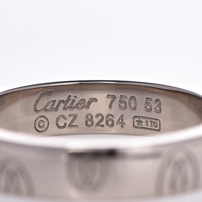 Cartier 18K White Gold Happy Birthday 4mm Band 53 6.5 3 of 3