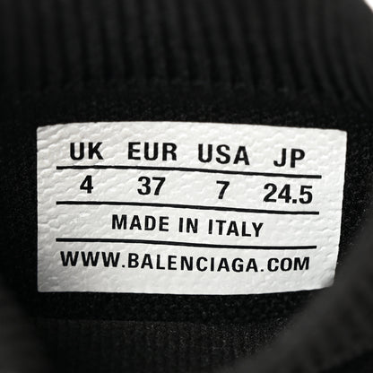 Balenciaga Neoprene Knit Womens Speed Graffiti Sneakers 37 Black White Red 8 of 16