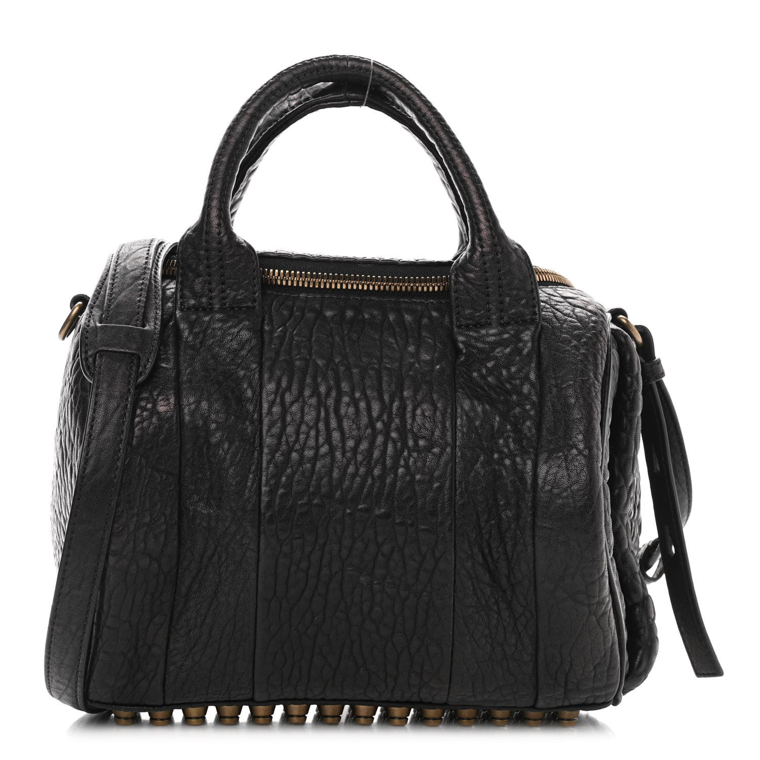 Alexander Wang Pebbled Lambskin Rockie Black Antique Brass Hardware 1 of 11