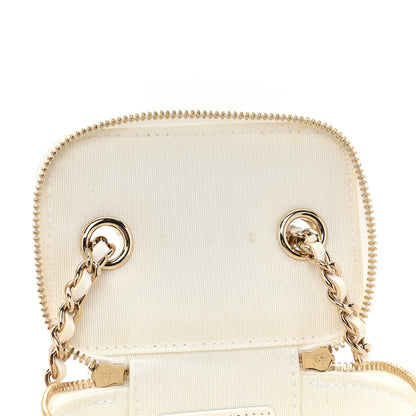 Chanel Lambskin Quilted My Chanel Lady Vanity Case With Chain White 10 of 10
