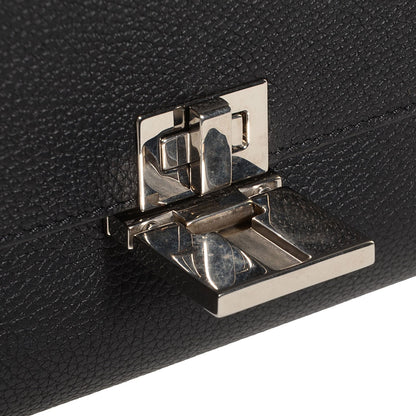 Celine Drummed Calfskin Suede Medium Trapeze Black 6 of 9