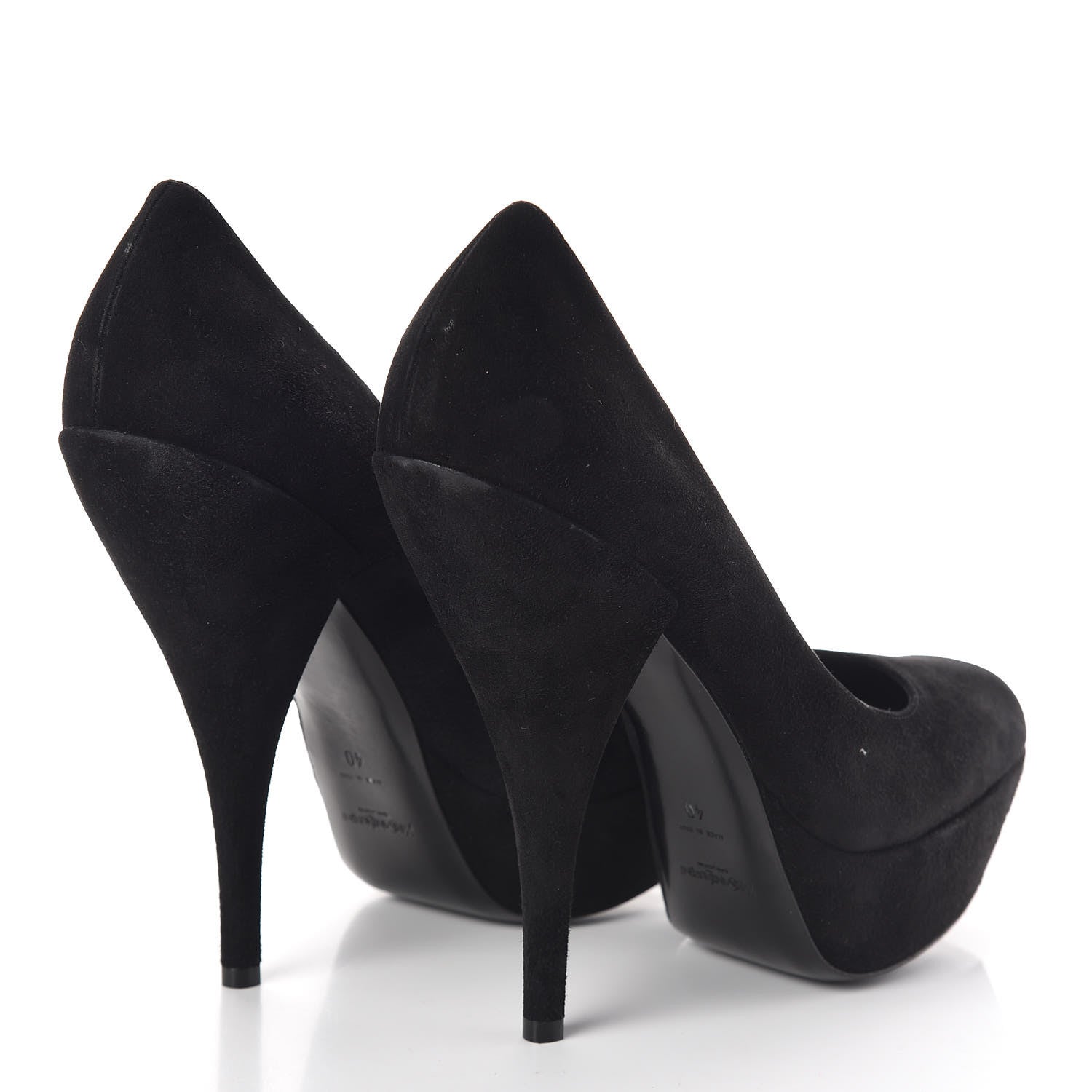 Saint Laurent Kid Scamosciato Lucy 105 Pumps 40 Black 4 of 7