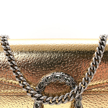 Gucci Metallic Calfskin Super Mini Dionysus Shoulder Bag Gold 7 of 10