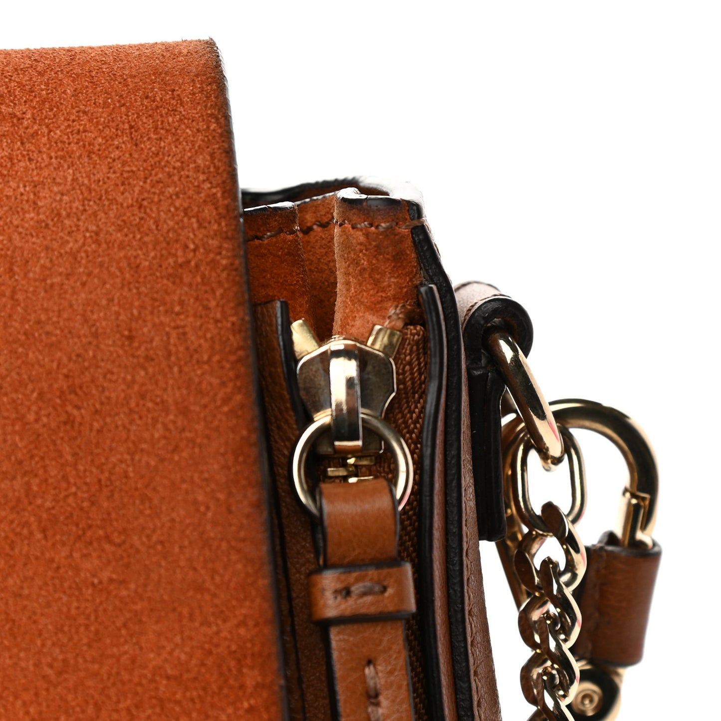Suede Calfskin Small Faye Backpack Tan