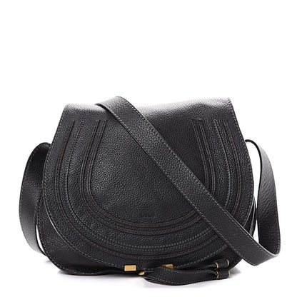 Chloe Calfskin Medium Marcie Round Crossbody Bag Black 1 of 10