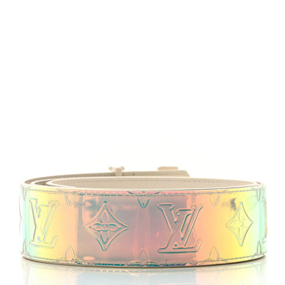 Louis Vuitton PVC Monogram 40mm LV Initiales Reversible Belt 85 34 Iridescent Prism 2 of 6