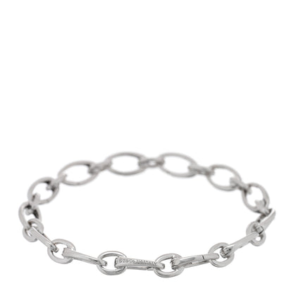 Tiffany 18K White Gold Clasping Oval Link Bracelet 2 of 3