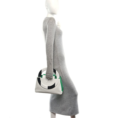 Louis Vuitton Taurillon Daniel Buren Artycapucines MM Green White 2 of 9
