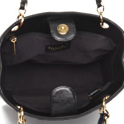 Chanel Caviar Quilted Petit Shopping Tote PST Black 5 of 7