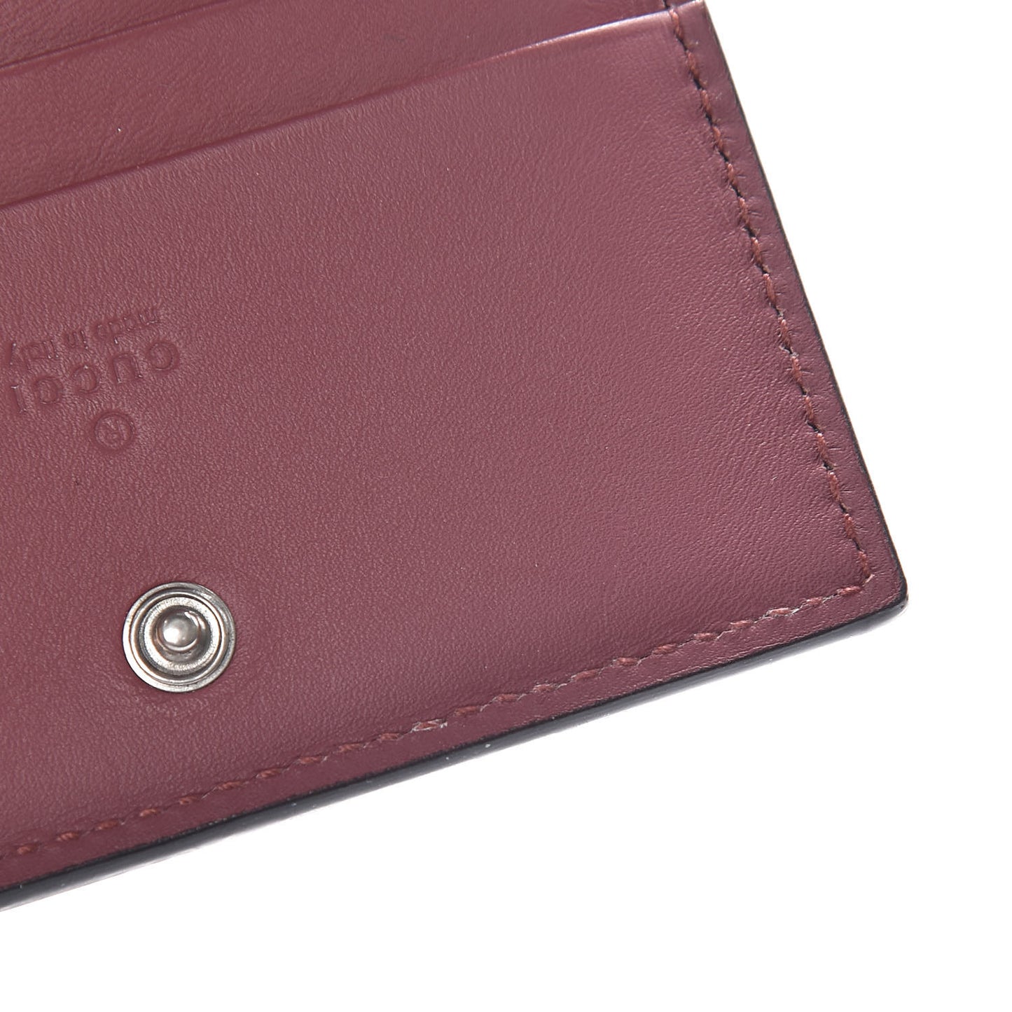 GG Supreme Monogram Blooms Card Case Beige Multicolor Dry Rose