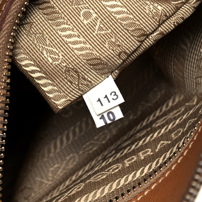 Prada Saffiano Lux Medium Promenade Tote Caramel 9 of 10