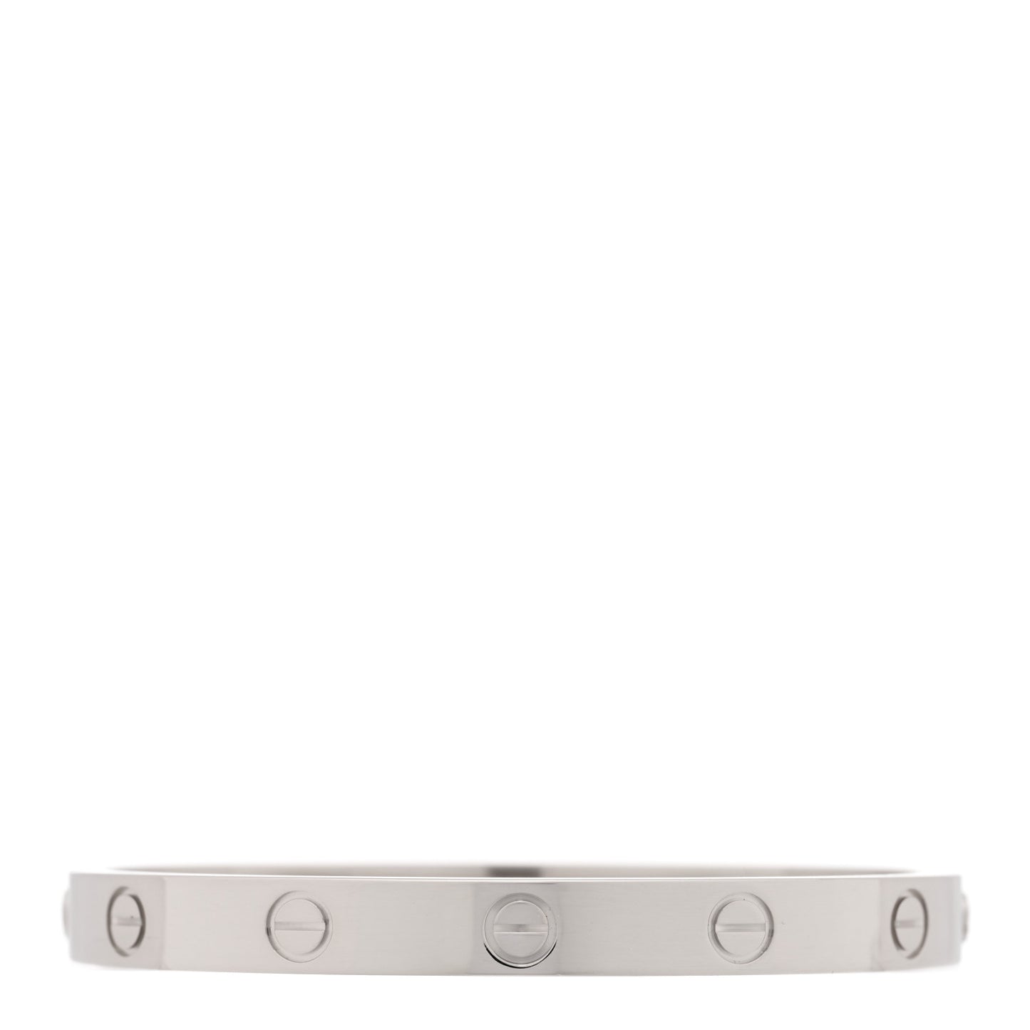 18K White Gold LOVE Bracelet 16