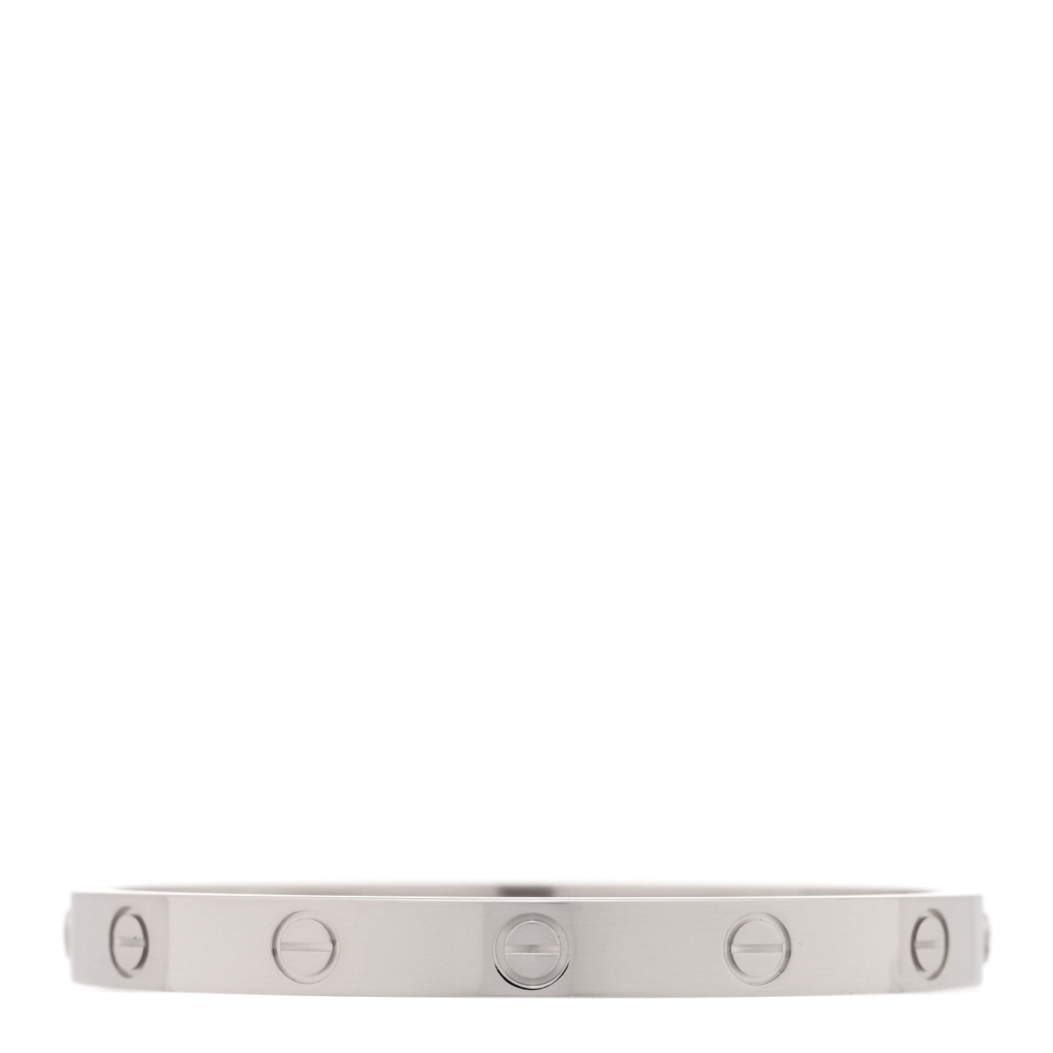 Cartier 18K White Gold LOVE Bracelet 16 2 of 7